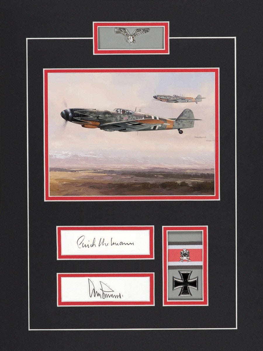 Erich Hartmann & Adolf Galland Signed Print